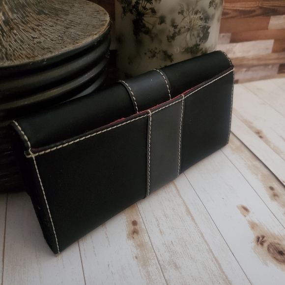 Tommy Hilfiger black leather and canvas wallet - Picture 6 of 6
